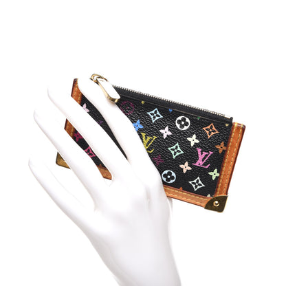 Louis Vuitton Monogram Multicolor Key Pouch Black 2 of 6