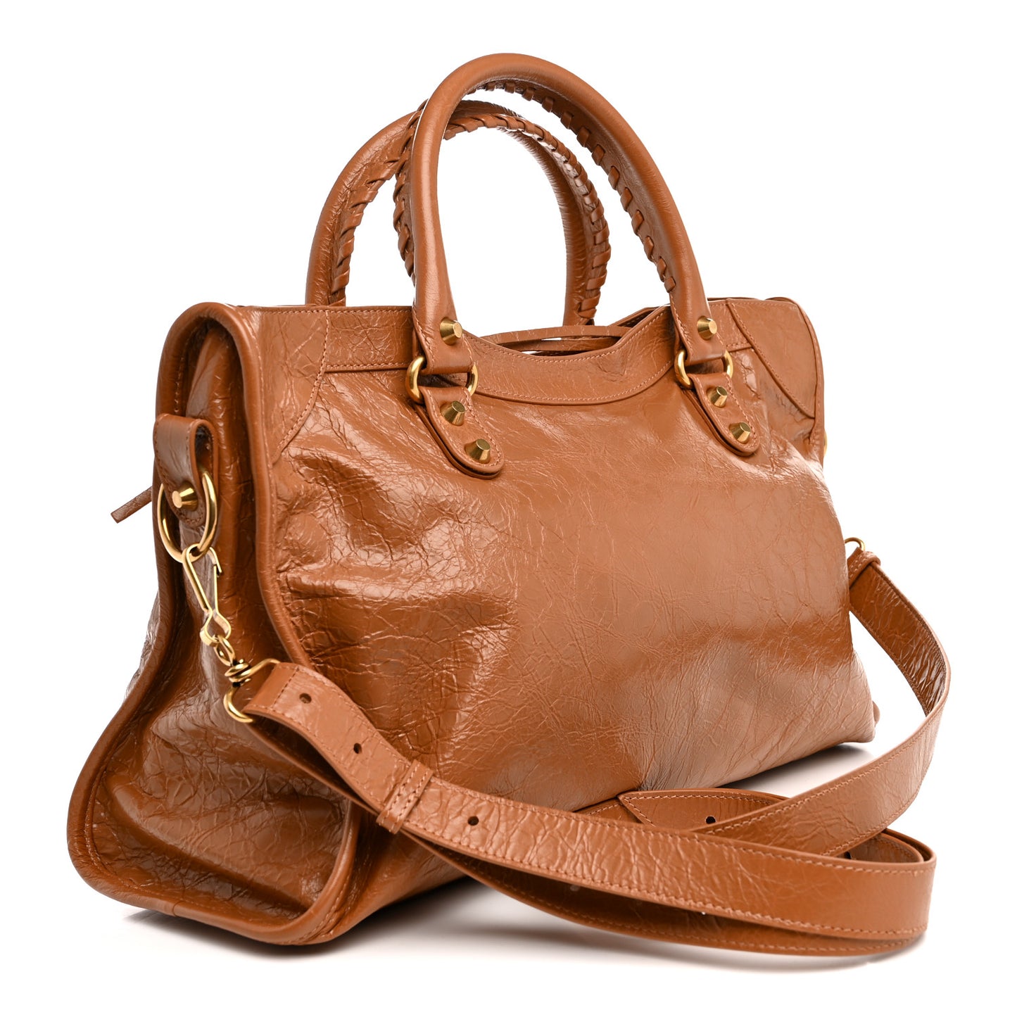 Agneau Arena Gold Hardware Medium Le City Camel