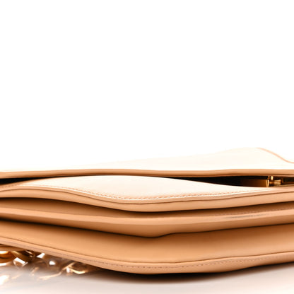 Bottega Veneta Calfskin Mount Envelope Bag Almond 8 of 9