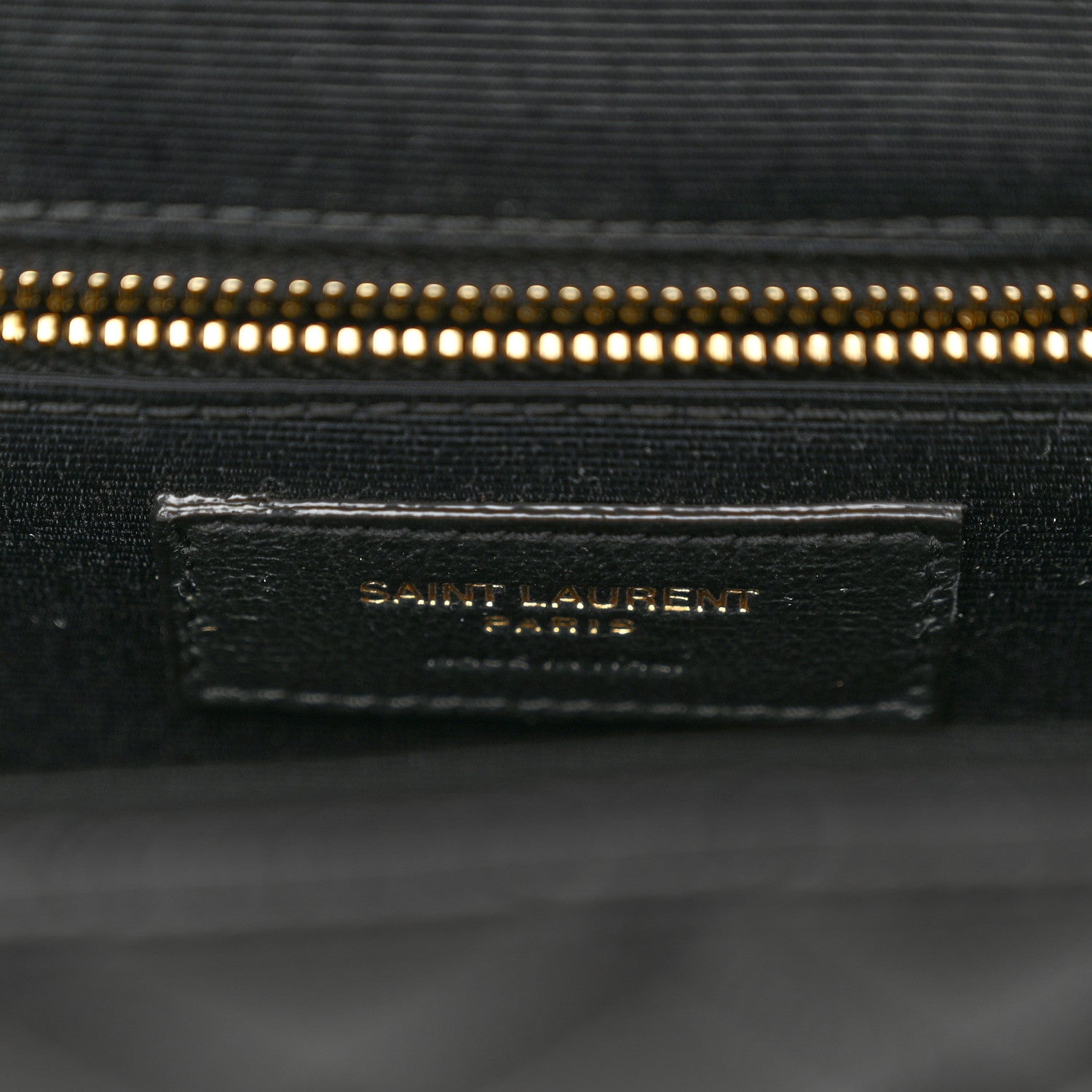 Saint Laurent Grain De Poudre Textured Mixed Matelasse Large Triquilt Monogram Satchel Black 6 of 12