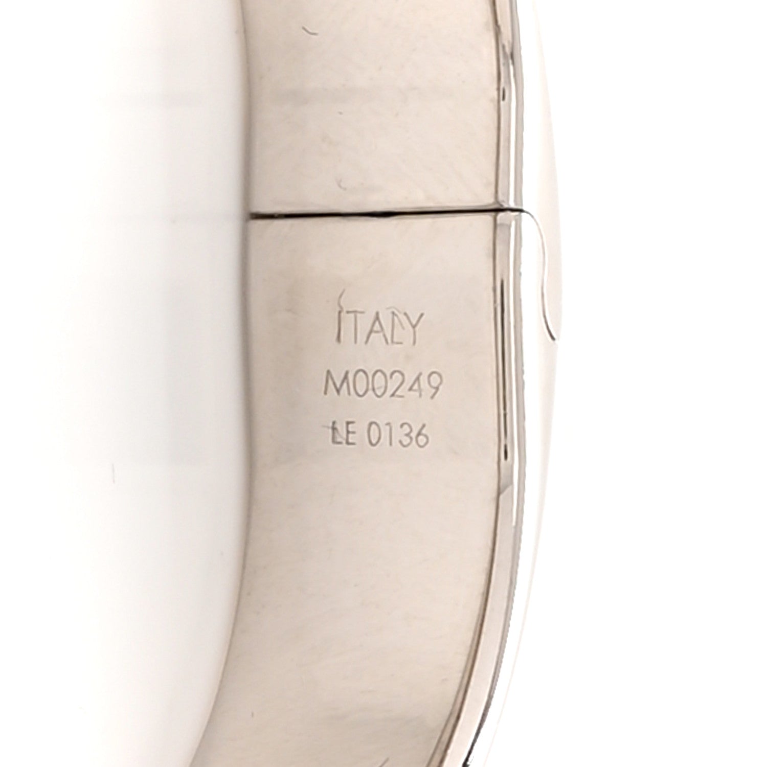 Louis Vuitton Palladium Monogram Nanogram Cuff S Silver 6 of 7