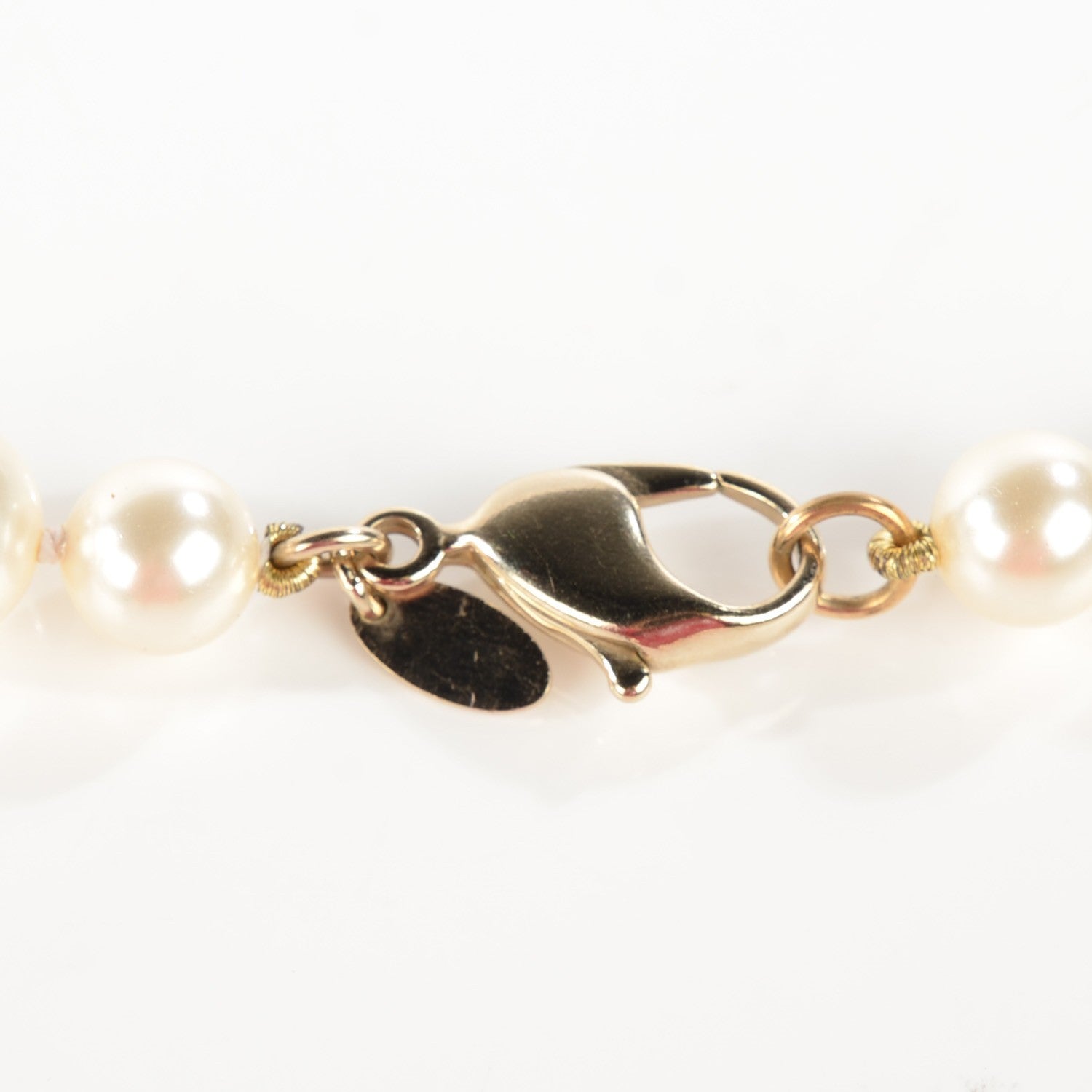 Chanel Irregular Pearl Beaded CC Long Double Strand Necklace Black White 5 of 7