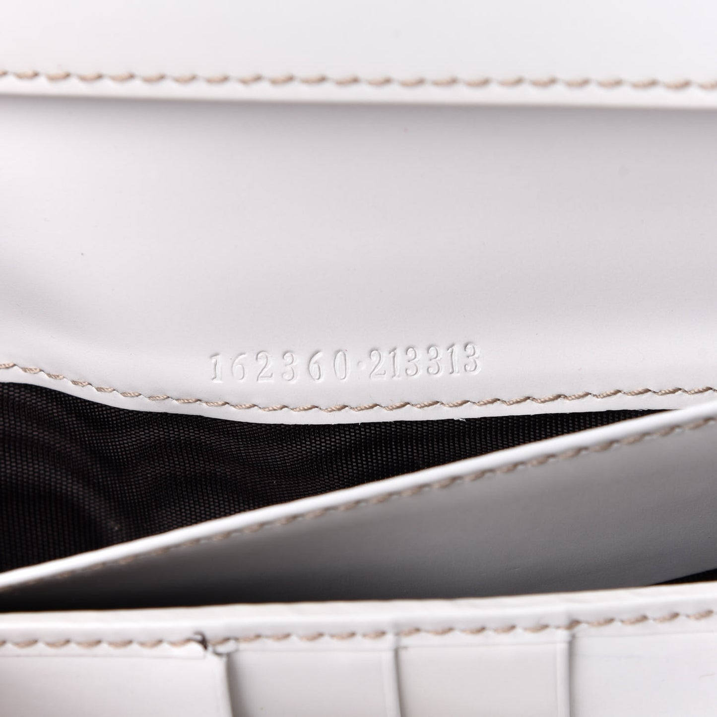 Patent Britt Continental Wallet White