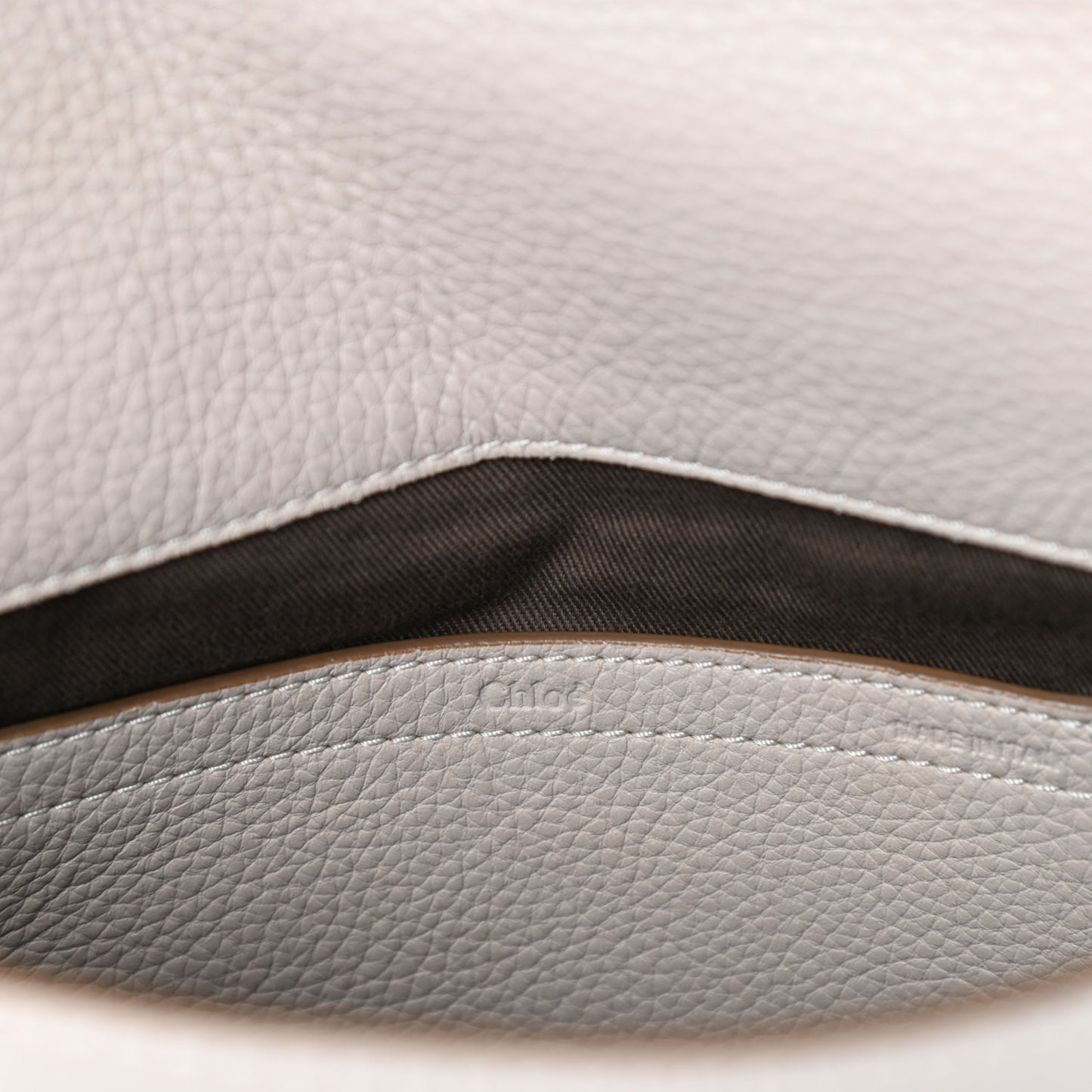 Calfskin Medium Marcie Round Crossbody Bag Abstract White