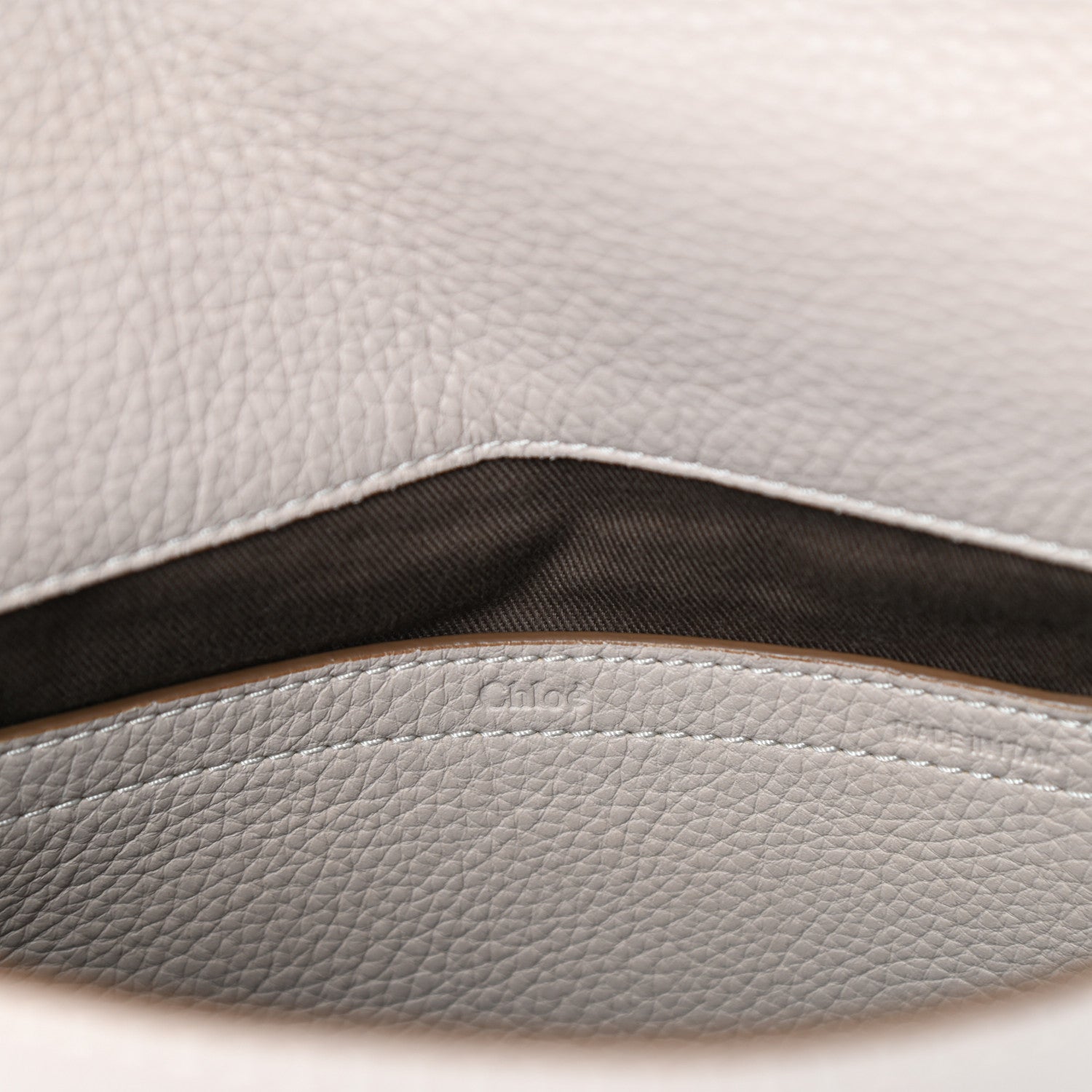 Chloe Calfskin Medium Marcie Round Crossbody Bag Abstract White 6 of 10