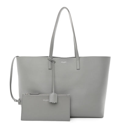 Saint Laurent Calfskin East West Shopping Tote Fog 1 of 12