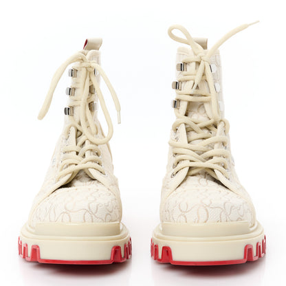Christian Louboutin Jacquard Mens Panaroot Dune Flat Boots 43 Natural 3 of 9