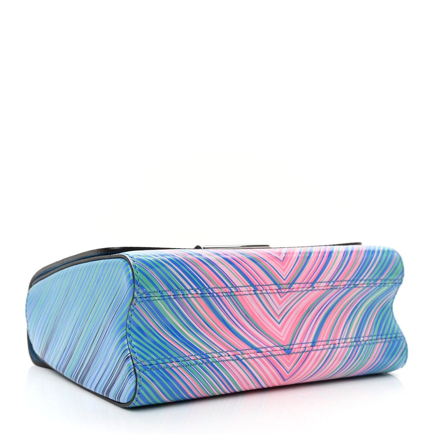 Epi Tropical Twist Shoulder Bag MM Blue Rose