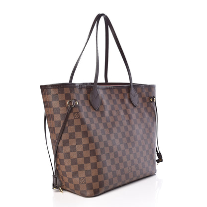 Louis Vuitton Damier Ebene Neo Neverfull MM Rose Ballerine 3 of 12