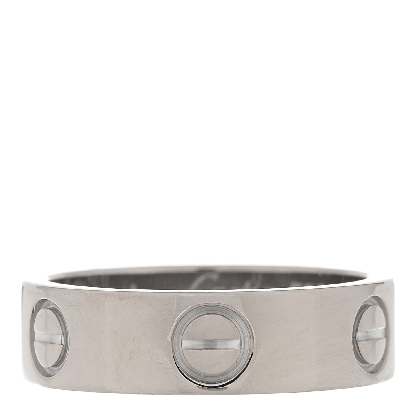 18K White Gold 5.5mm LOVE Ring 52 6