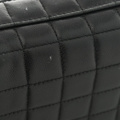 Saint Laurent Lambskin Carre Quilted Cassandre Mini Camera Bag Black 12 of 14