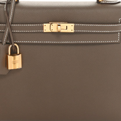 Hermes Epsom Kelly Sellier 25 Etoupe 8 of 10