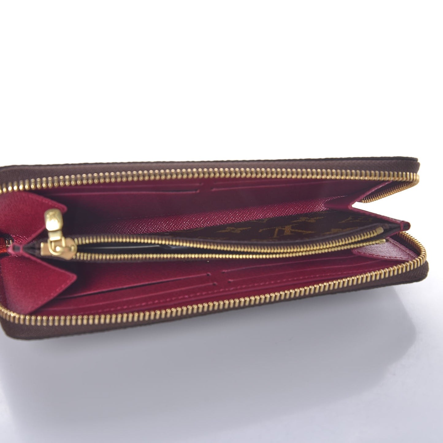 Monogram Clemence Wallet Fuchsia