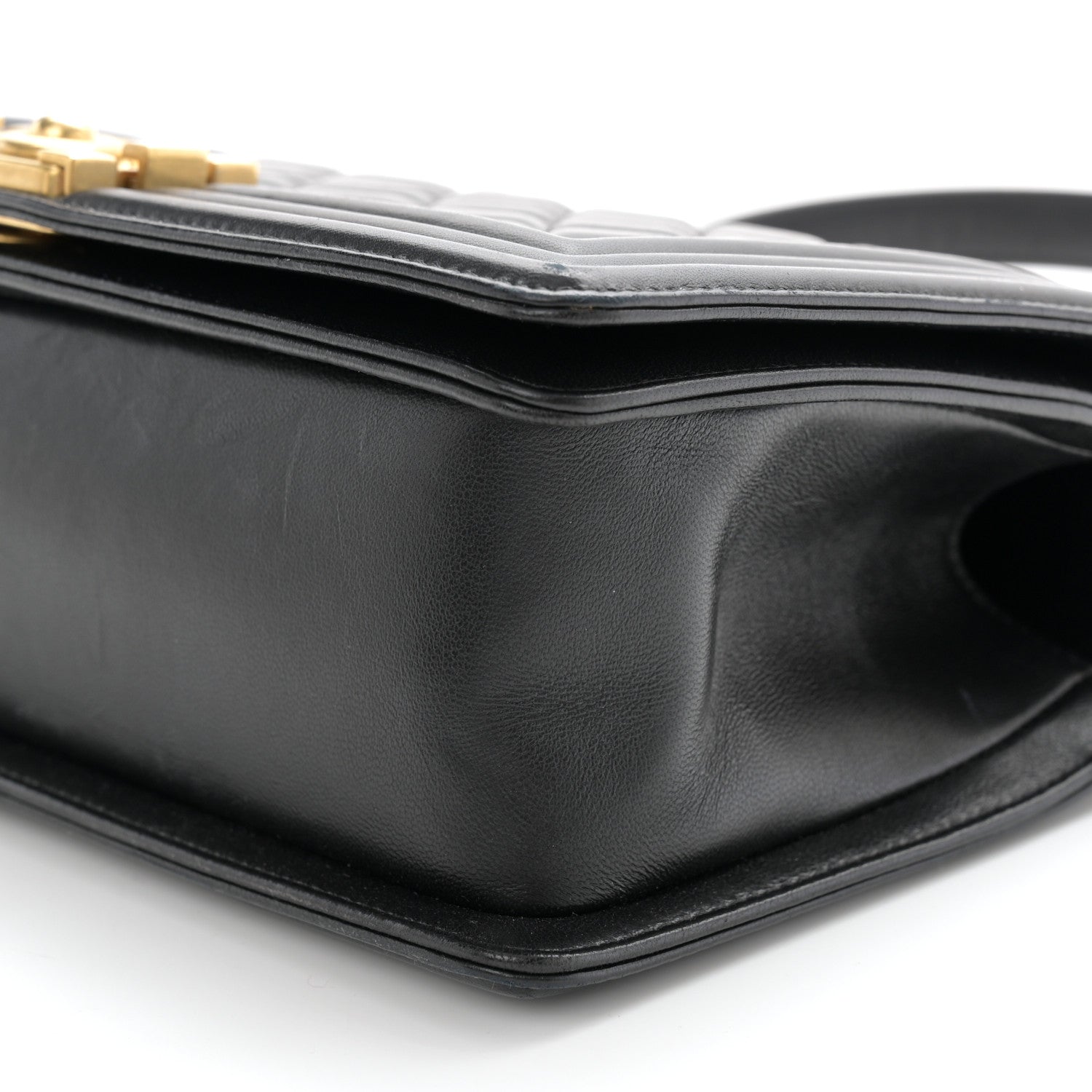 Chanel Lambskin Quilted Medium Boy Flap Black 10 of 12