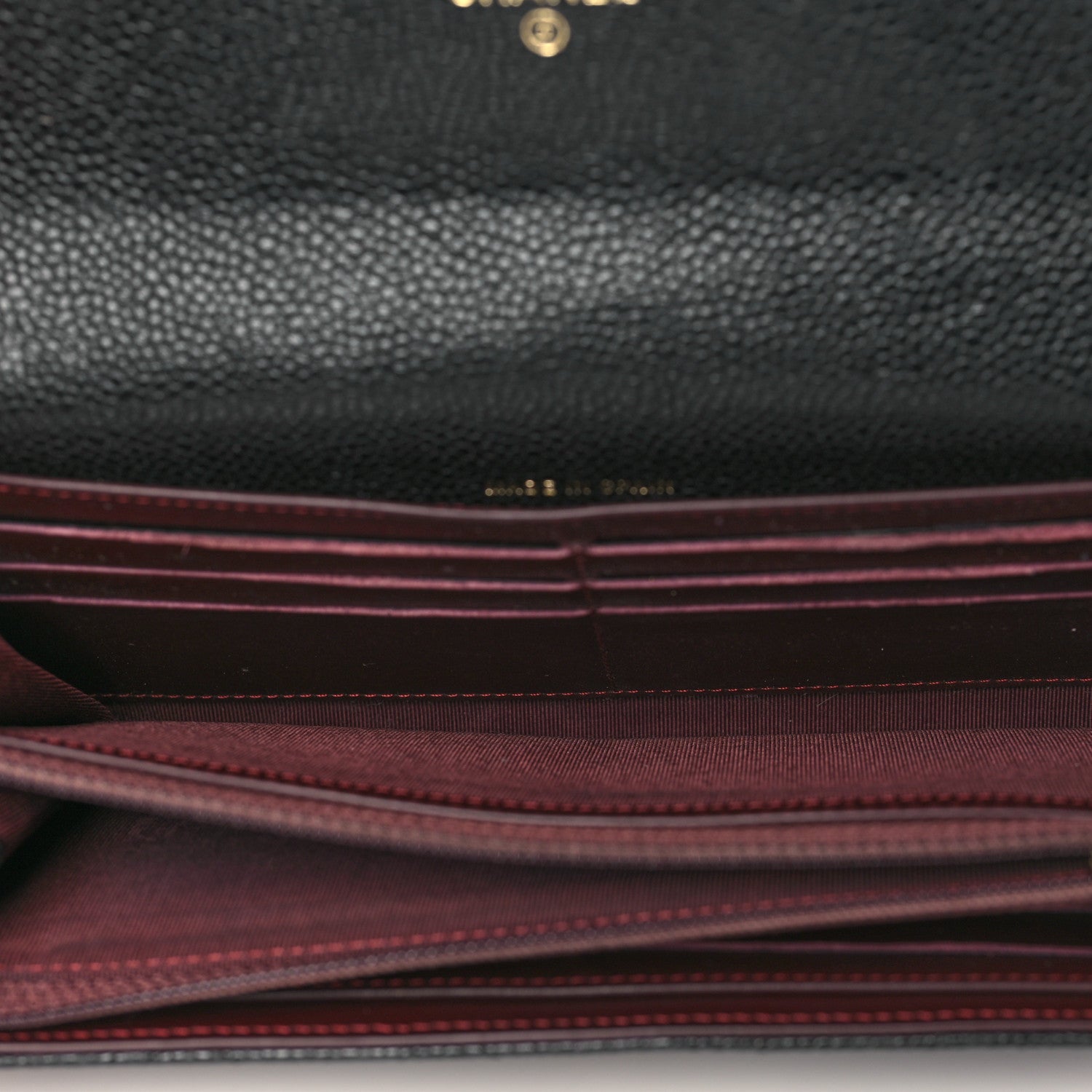 Chanel Caviar Quilted Large Gusset Flap Wallet Black 5 of 10