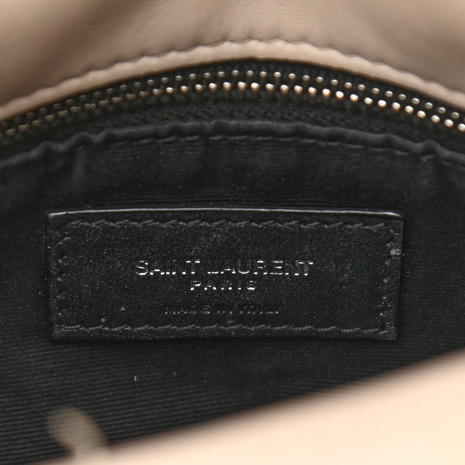 Saint Laurent Lambskin Quilted Small Loulou Puffer Monogram Chain Satchel Blanc Vintage 7 of 21