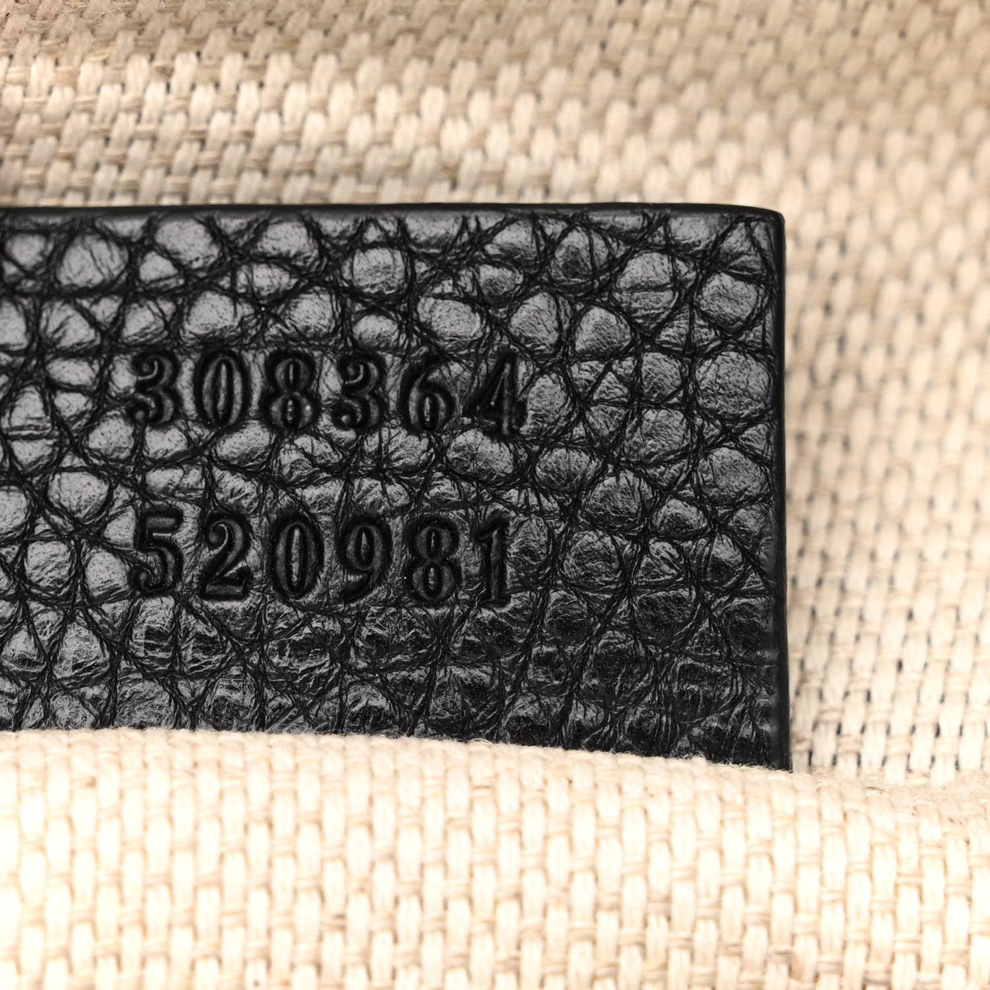 Pebbled Calfskin Small Soho Disco Bag Black