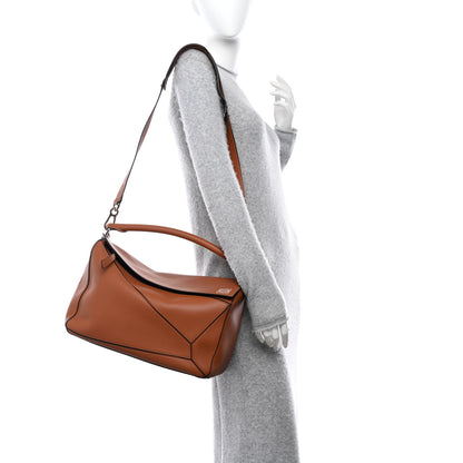 Loewe Calfskin Large Puzzle Bag Tan 2 of 9