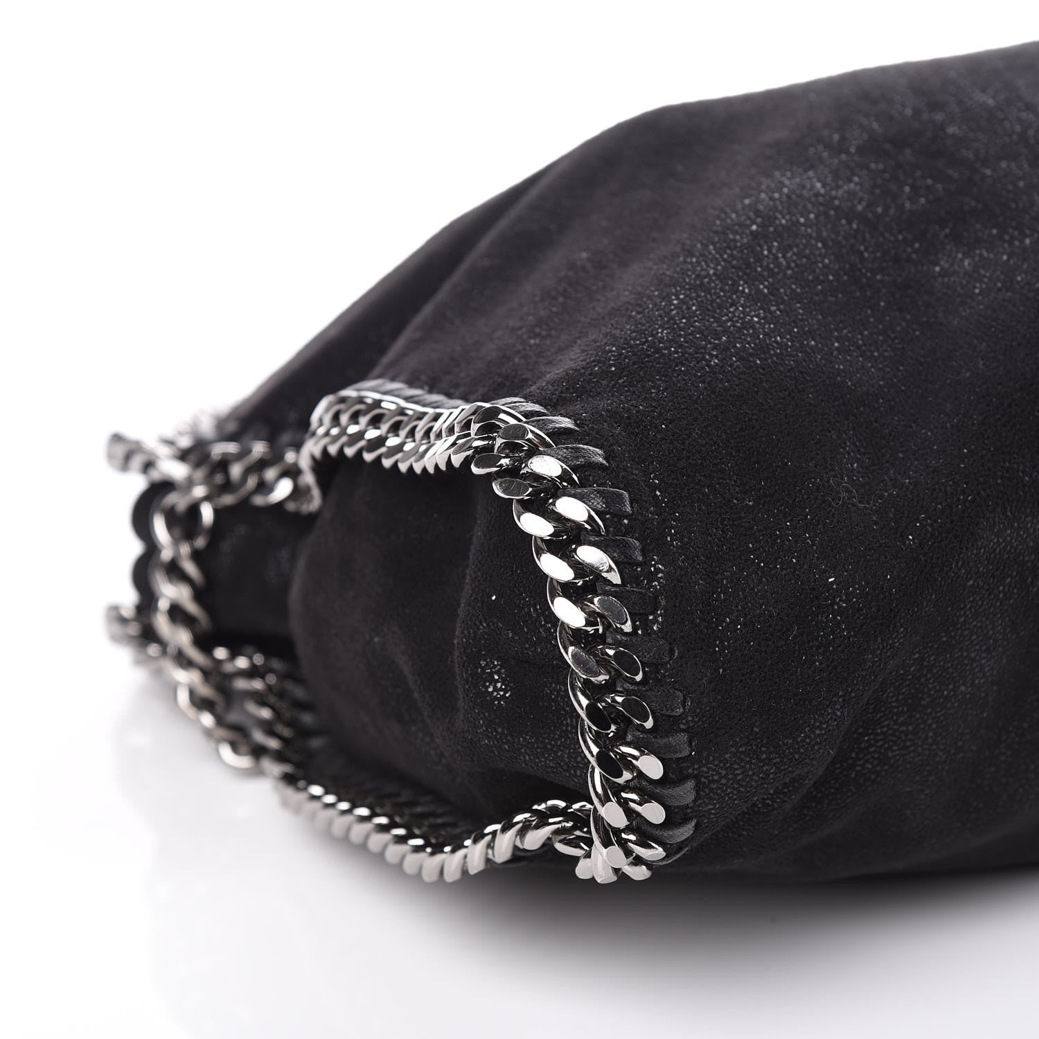 Stella McCartney Shaggy Deer Falabella Fold Over Tote Black 6 of 11