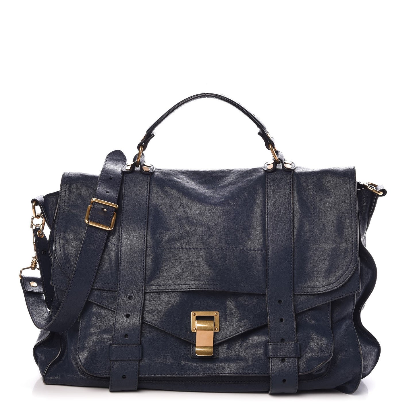 Lambskin Large PS1 Satchel Midnight