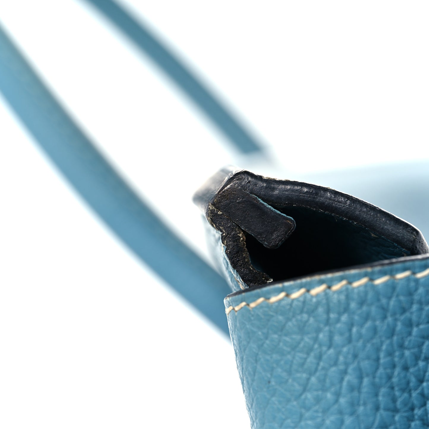 Taurillon Clemence Birkin 35 Blue Jean