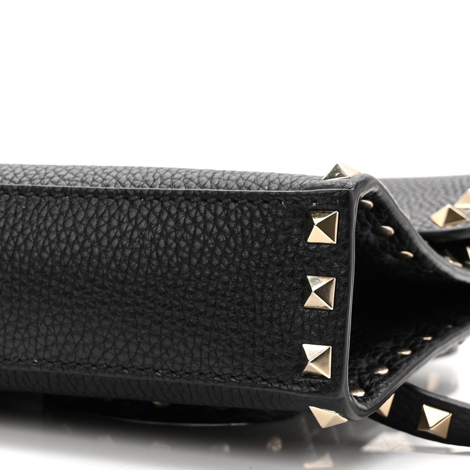 Valentino Garavani Vitello Medium Rockstud Flip Lock Crossbody Bag Black 9 of 9