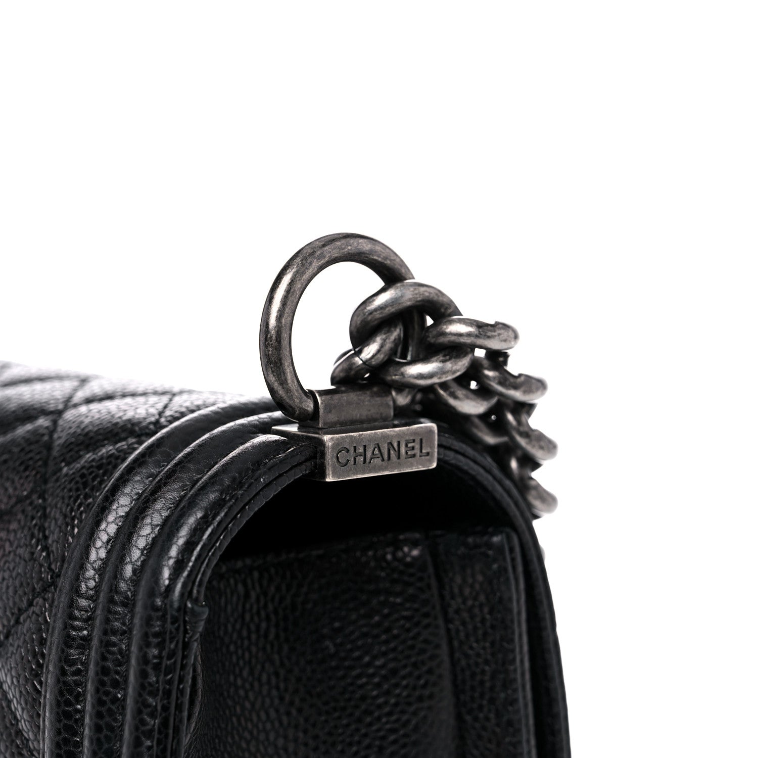 Chanel Caviar Quilted New Medium Boy Flap Black 12 of 12