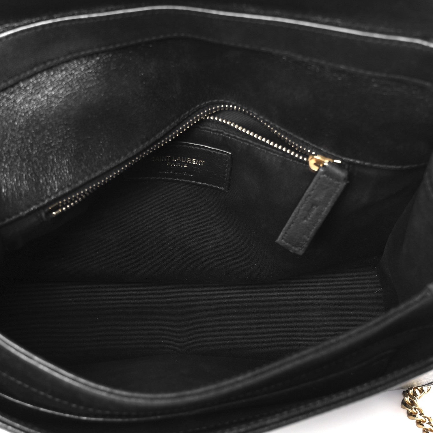 Saint Laurent Lambskin Quilted Mini Becky Chain Bag Black 5 of 13