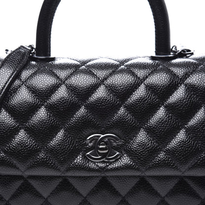 Chanel Caviar Quilted Mini Coco Handle Flap So Black 10 of 11