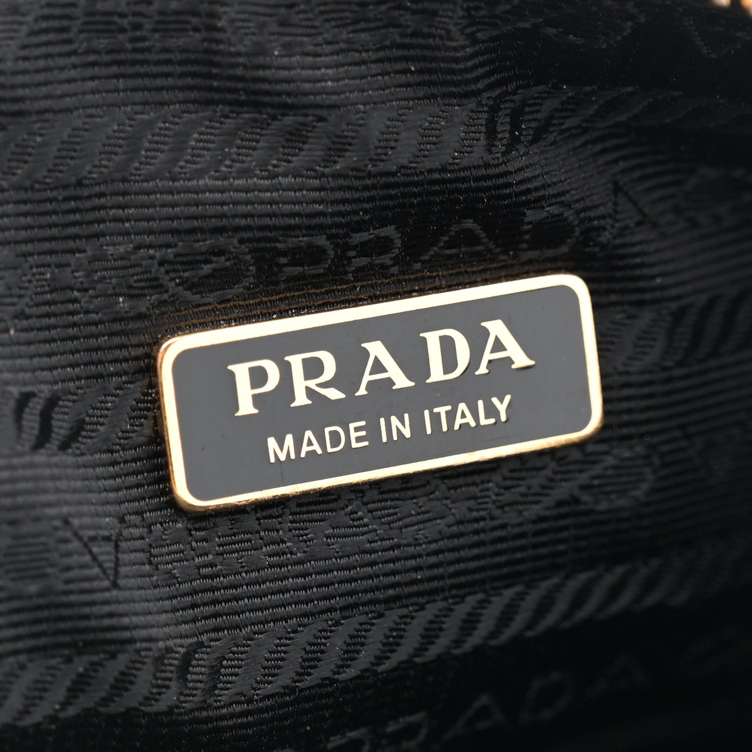 Prada Soft Lux Calfskin Medium Re-Edition 2002 Shoulder Bag Black 6 of 10
