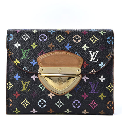 Louis Vuitton Monogram Multicolor Joey Wallet Black Grenade 1 of 10