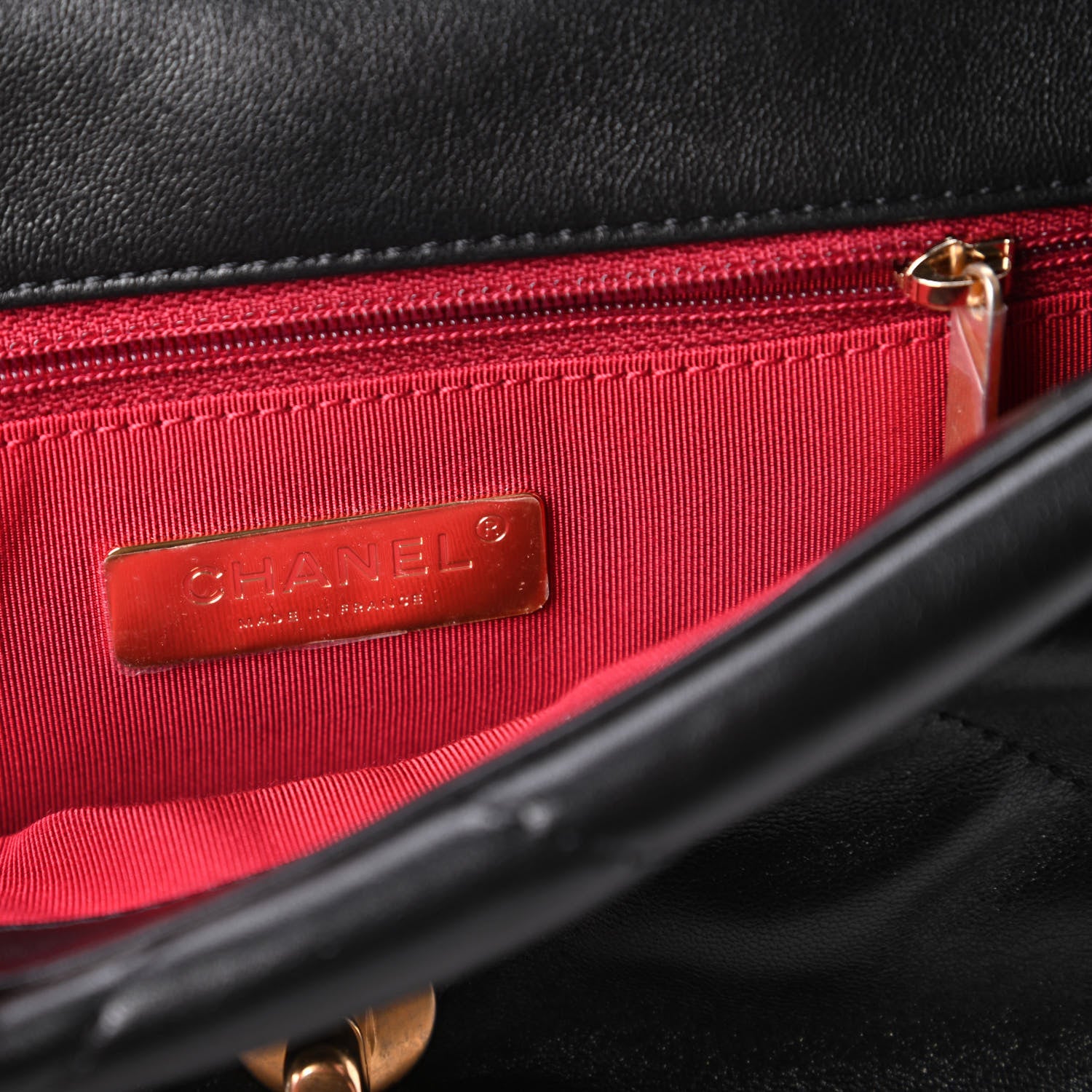 Chanel Lambskin Quilted Medium Chanel 19 Flap Black 8 of 11