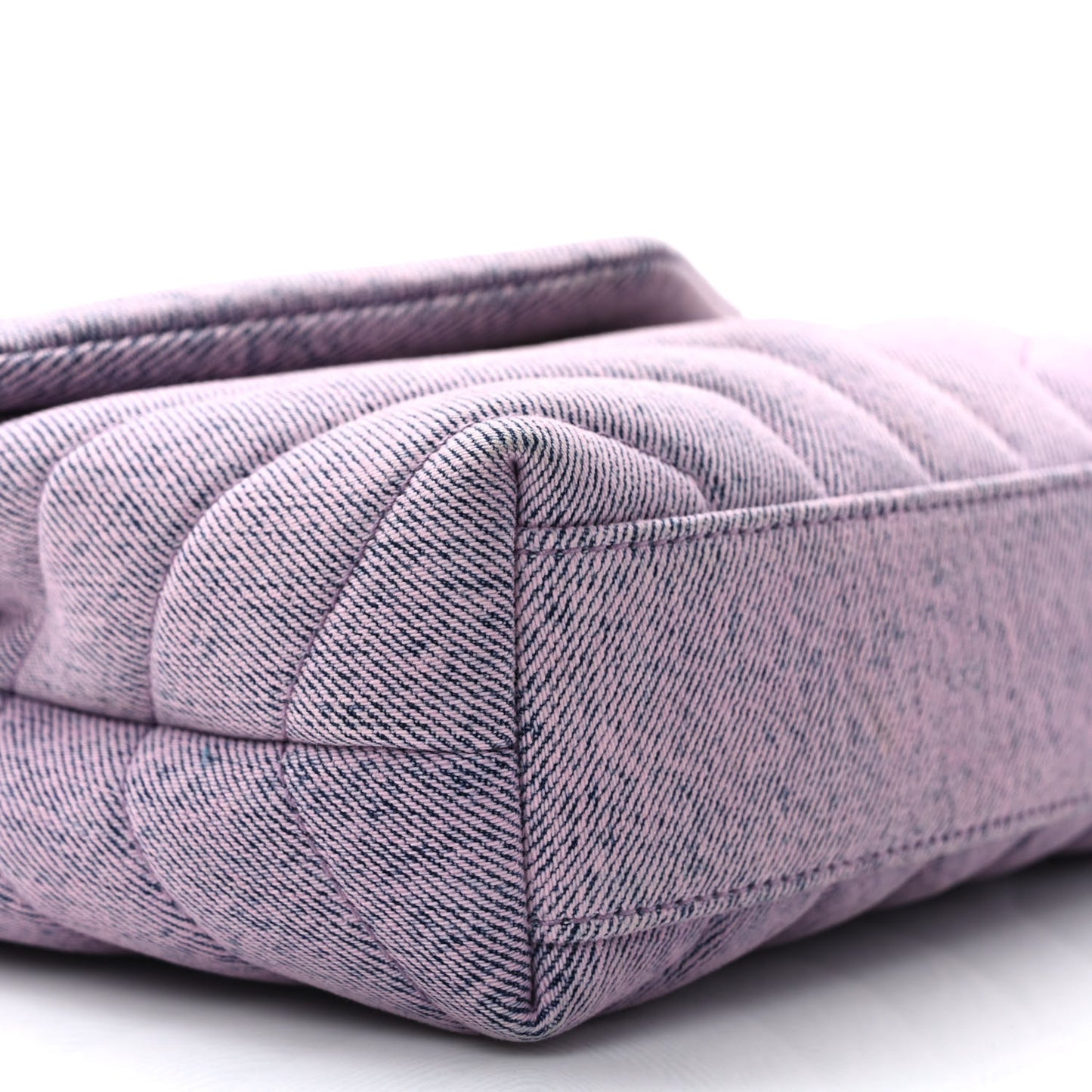 Denim Y Quilted Monogram Toy Loulou Crossbody Bag Bleached Lilac