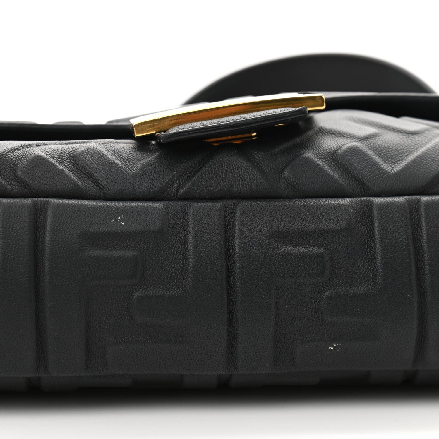 Fendi Nappa FF 1974 Embossed Baguette Black 12 of 12