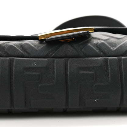Fendi Nappa FF 1974 Embossed Baguette Black 12 of 12