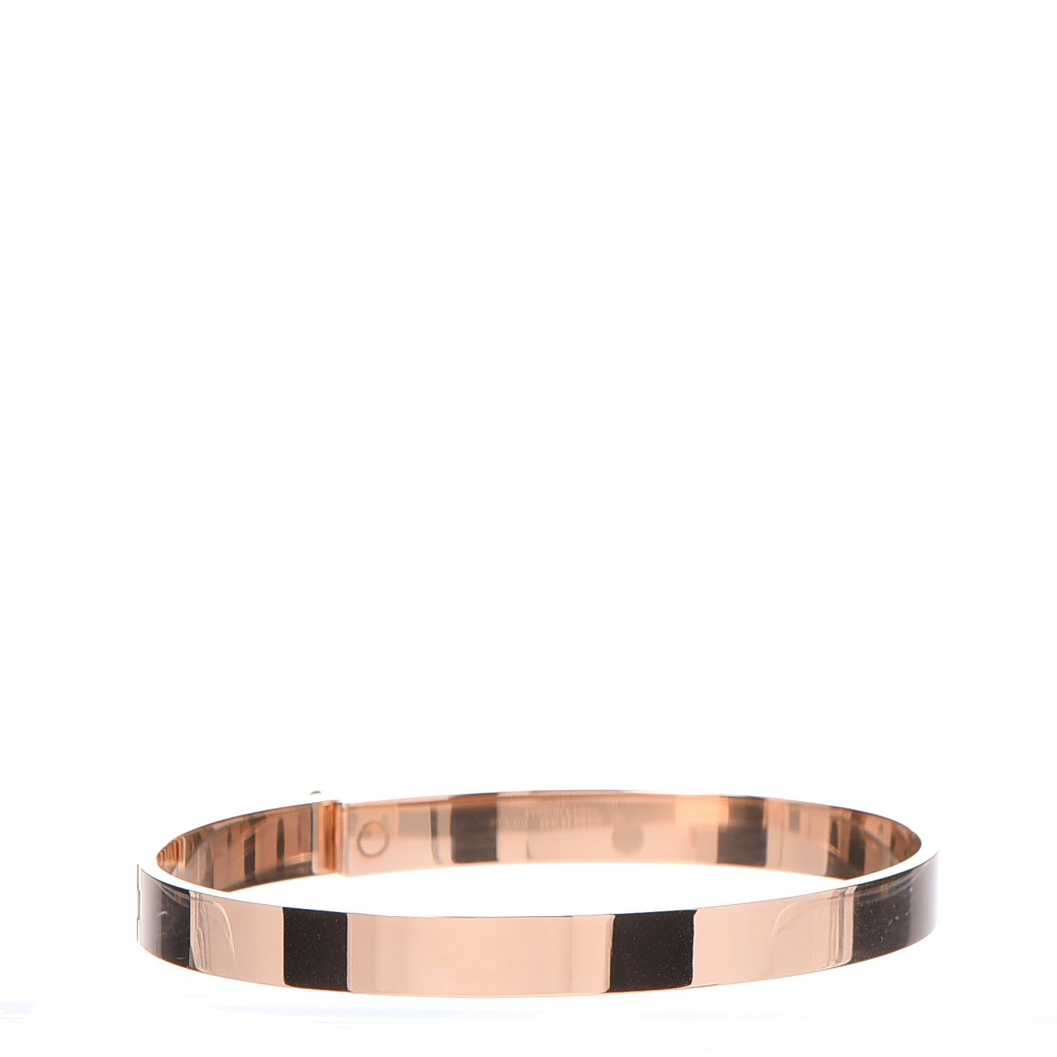 Hermes 18K Rose Gold Diamond Kelly PM Bangle Small 4 of 6