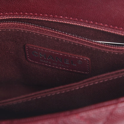 Chanel Caviar Quilted Mini Coco Handle Flap Burgundy 7 of 8
