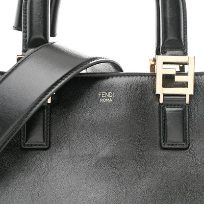 Fendi Vitello Glacier Small FF Tote Black 8 of 10