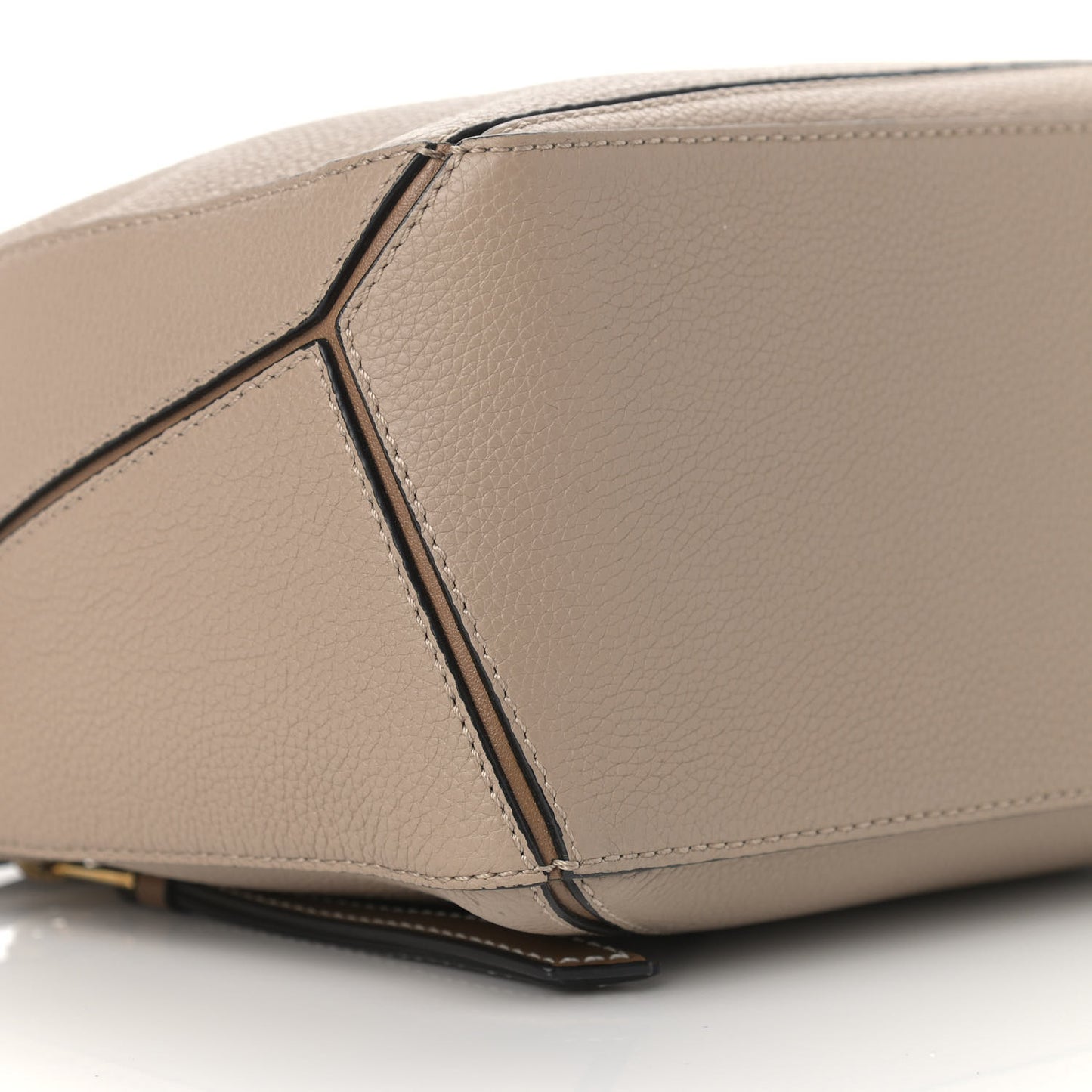 Grained Calfskin Small Puzzle Bag Sand Mink