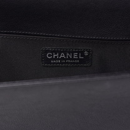 Chanel Calfskin Quilted Medium Boy Flap Black 9 of 12