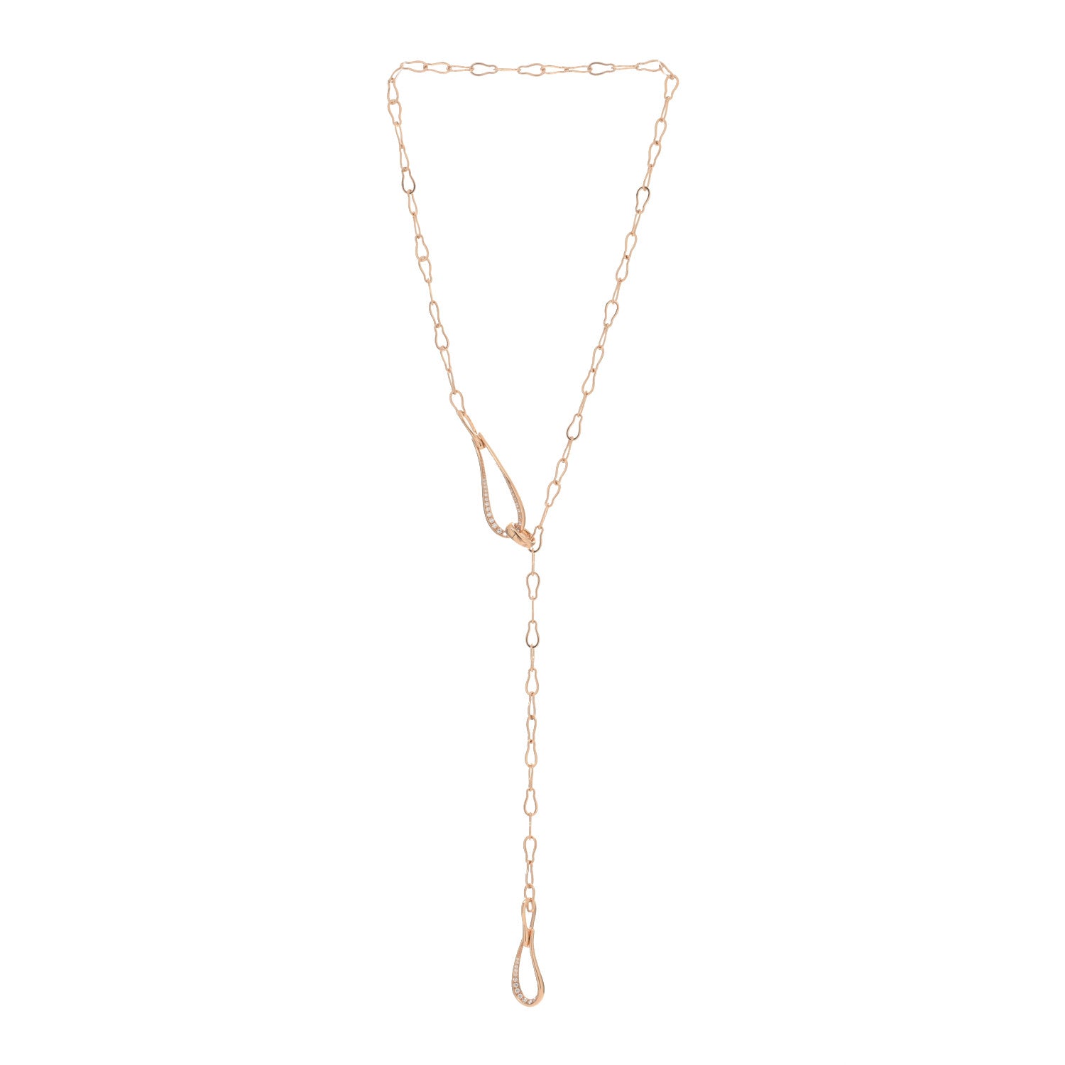 Pomellato 18K Rose Gold Diamond Fantina Necklace 3 of 3