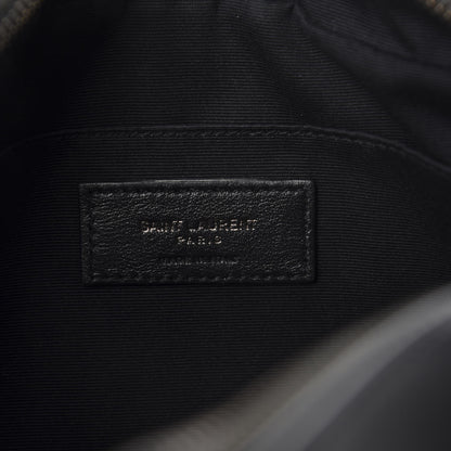 Saint Laurent Calfskin Matelasse Monogram Lou Camera Bag Black 8 of 11