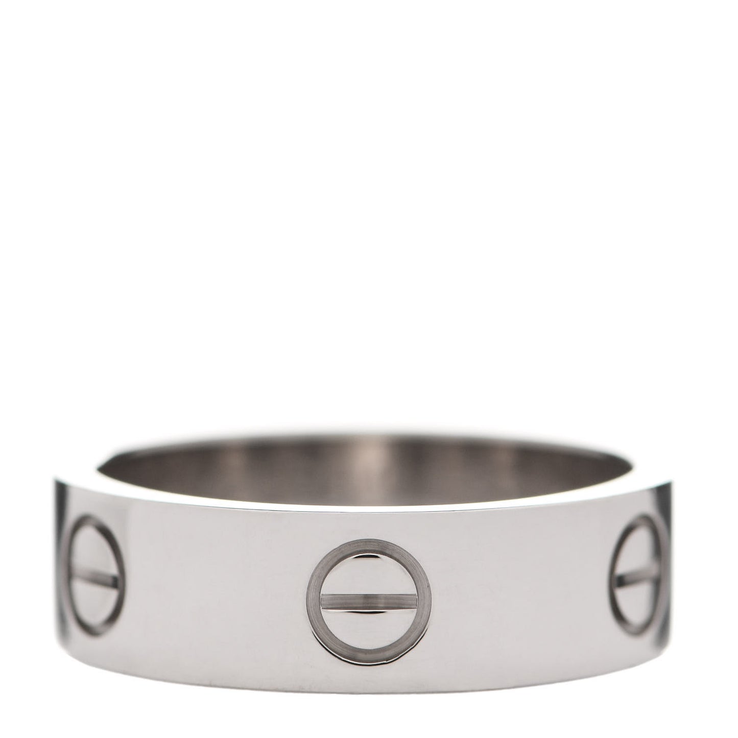 18K White Gold 6mm LOVE Ring 57 8
