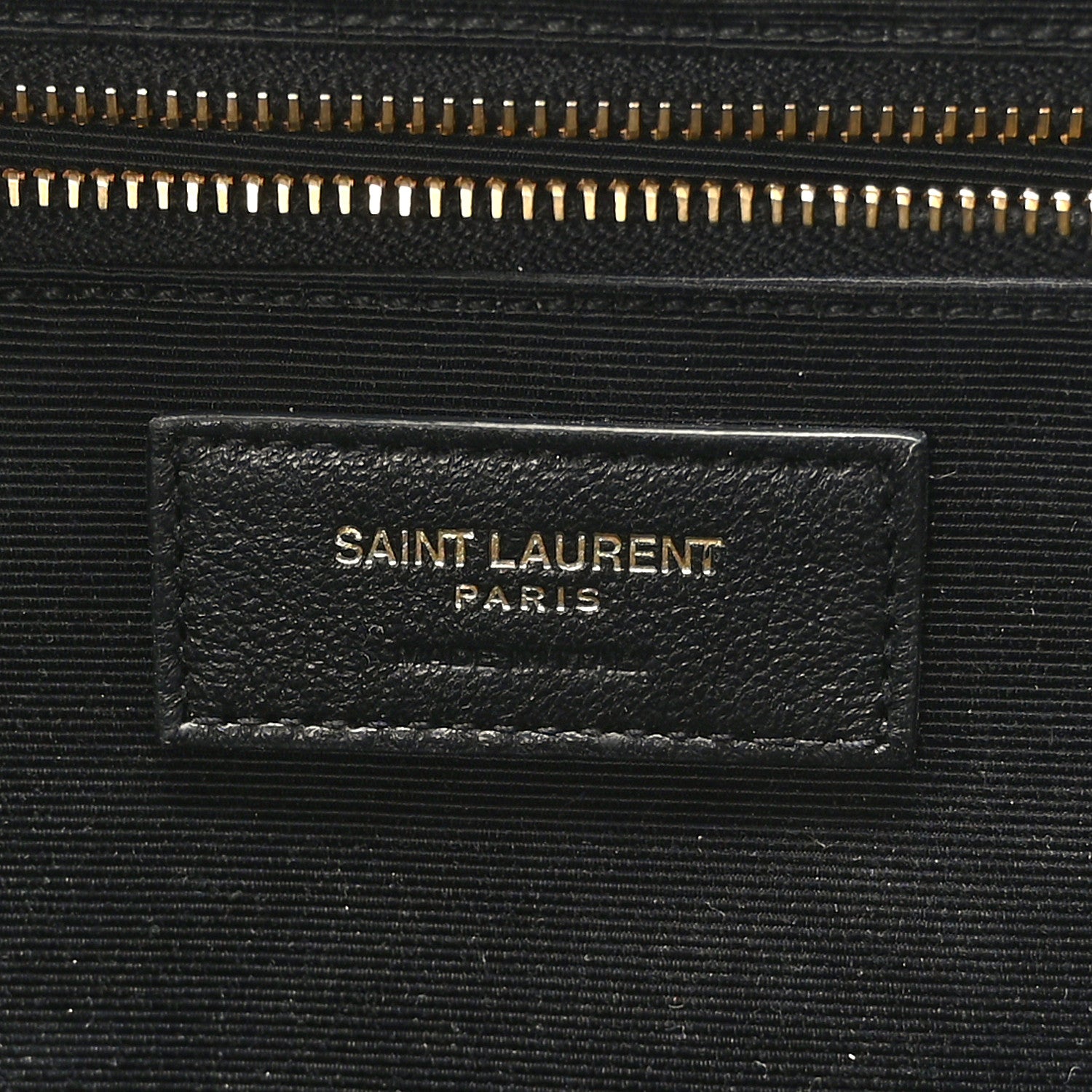 Saint Laurent Grain De Poudre Textured Mixed Matelasse Large Triquilt Monogram Satchel Black 6 of 8