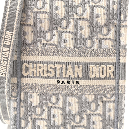 Christian Dior Oblique Mini Book Tote Phone Bag Grey 8 of 10