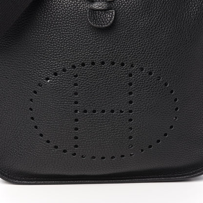 Hermes Taurillon Clemence Evelyne III PM Black 10 of 10
