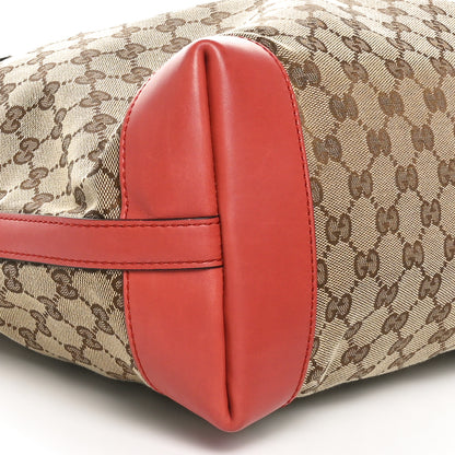 Gucci Metallic Monogram Medium Craft Tote Coral 10 of 11