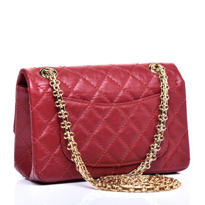 Chanel Aged Calfskin Quilted 2.55 Reissue Mini Flap Red 3 of 12