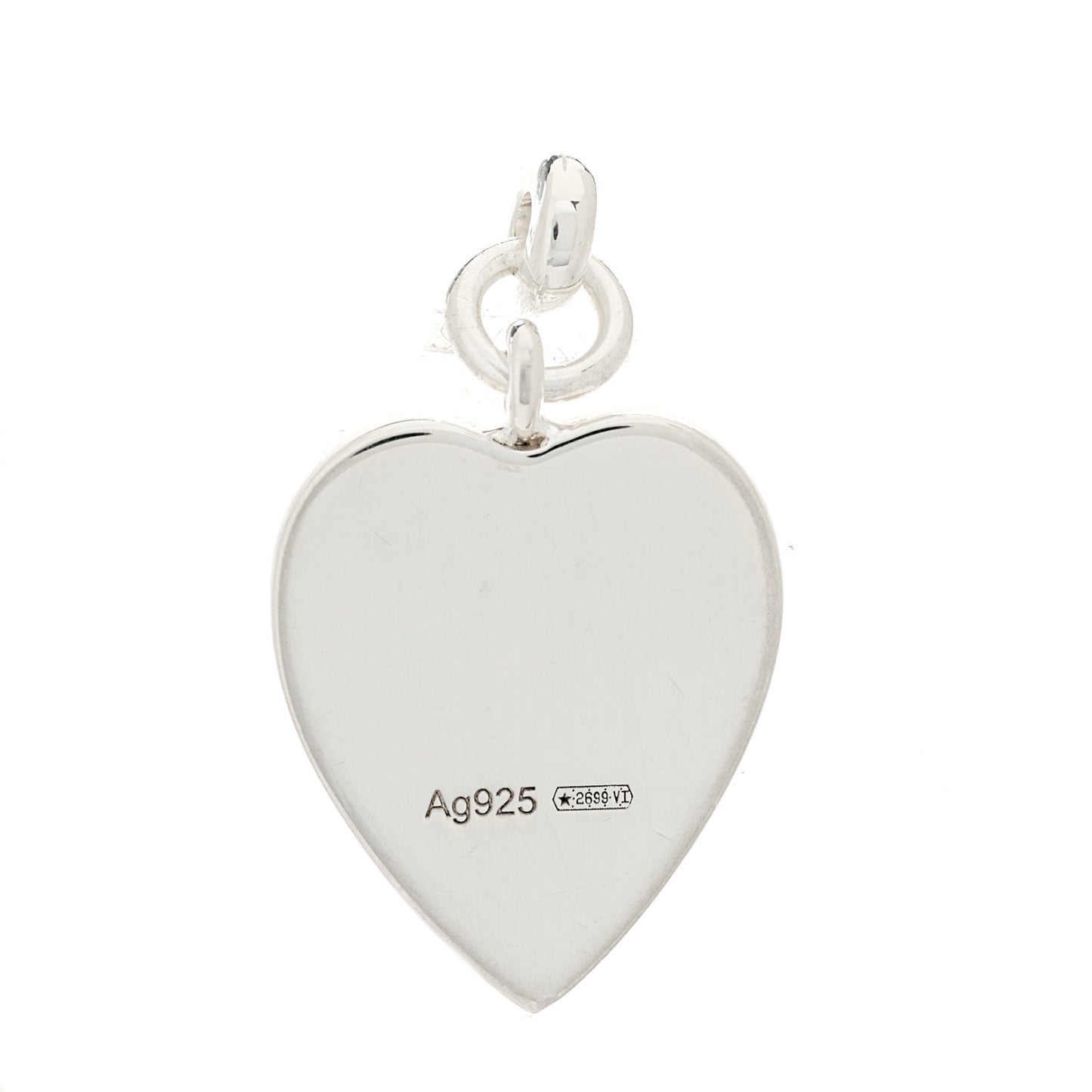 Sterling Silver Trademark Heart Drop Earrings
