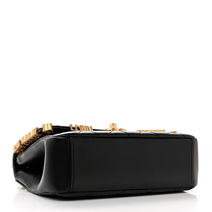 Chanel Lambskin Enamel Strass Quilted Mini Paris Monaco Flap Black 4 of 9